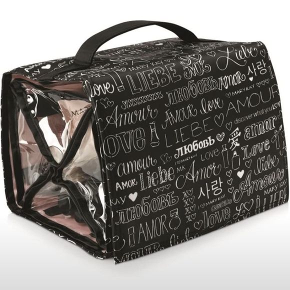 Mary Kay Other - NWT Mary Kay Travel Roll-Up Bag (unfilled) 4 Departments, Black, White & Pink